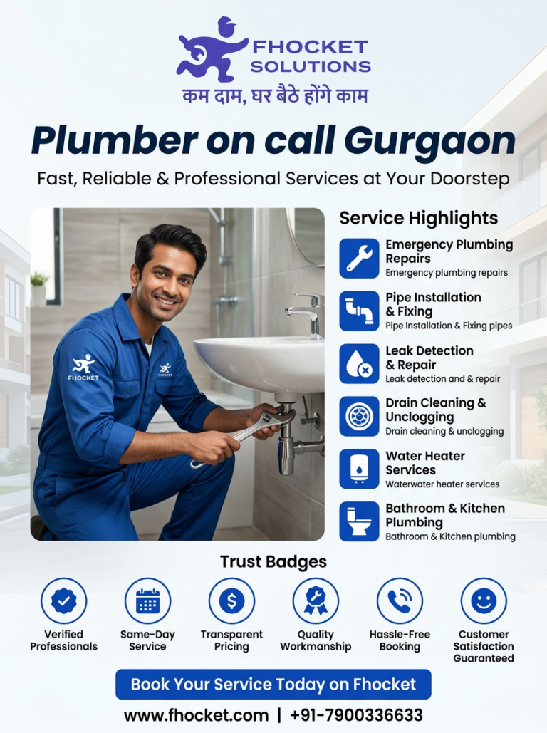 Plumber On Call Gurgaon