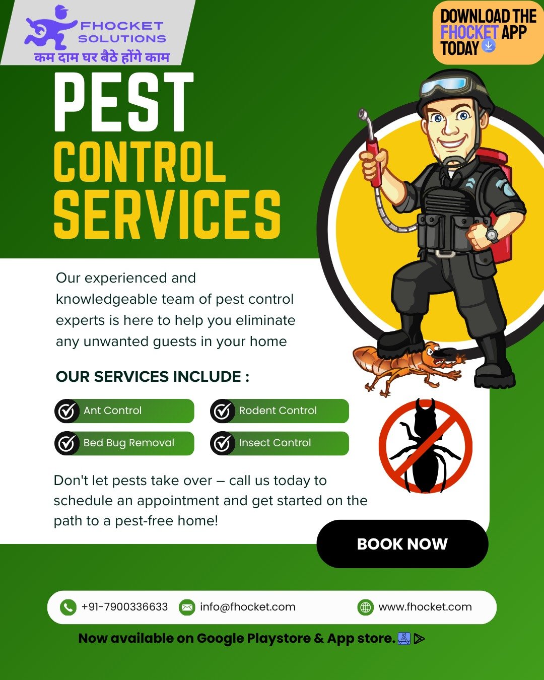Pest Control Gurgaon | Fhocket Solutions