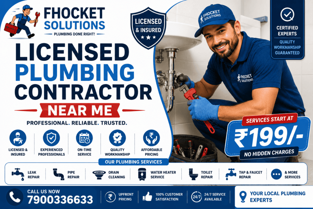 Licensed Plumbing Contractor Near Me