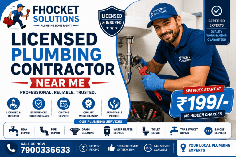 Licensed Plumbing Contractor Near Me