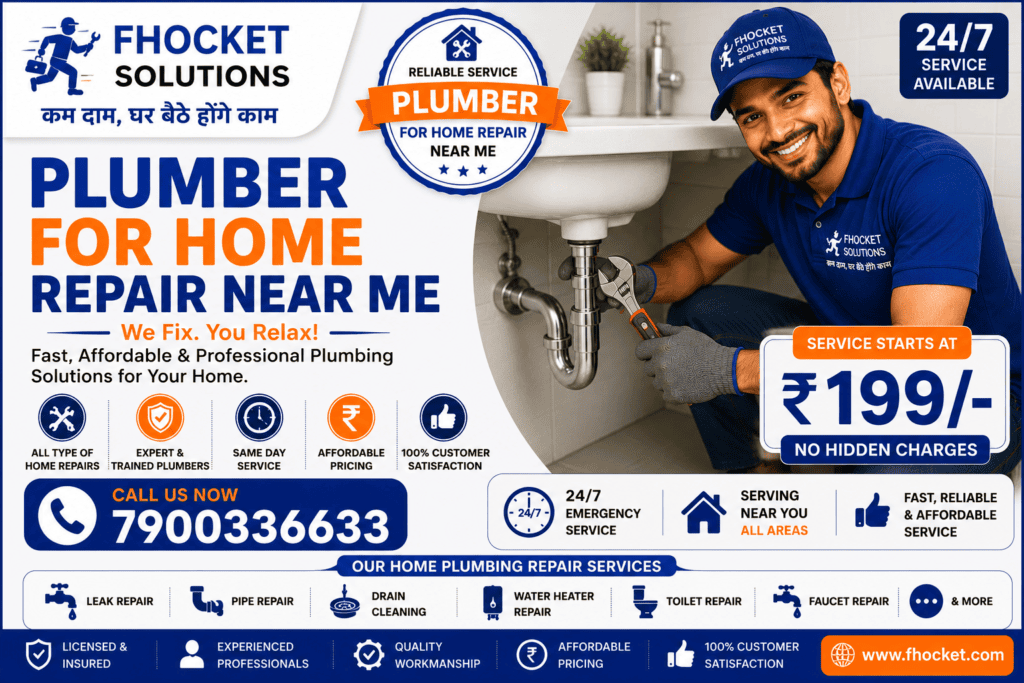 Plumber for Home Repair Near Me