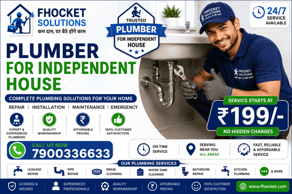 Plumber for Independent House