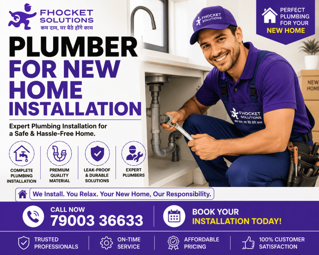 Plumber for New Home Installation