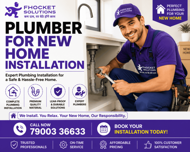 Plumber for New Home Installation