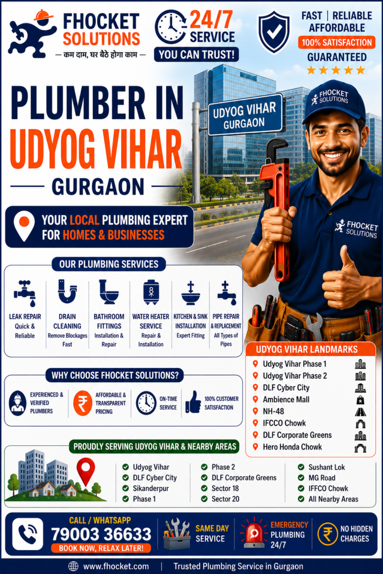 Plumber in Udyog Vihar Gurgaon