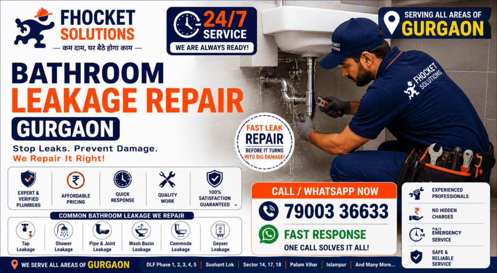 Bathroom Leakage Repair Gurgaon