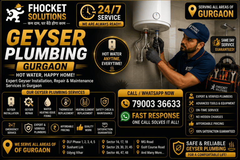Geyser Plumbing Gurgaon