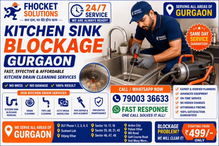 Kitchen Sink Blockage Gurgaon