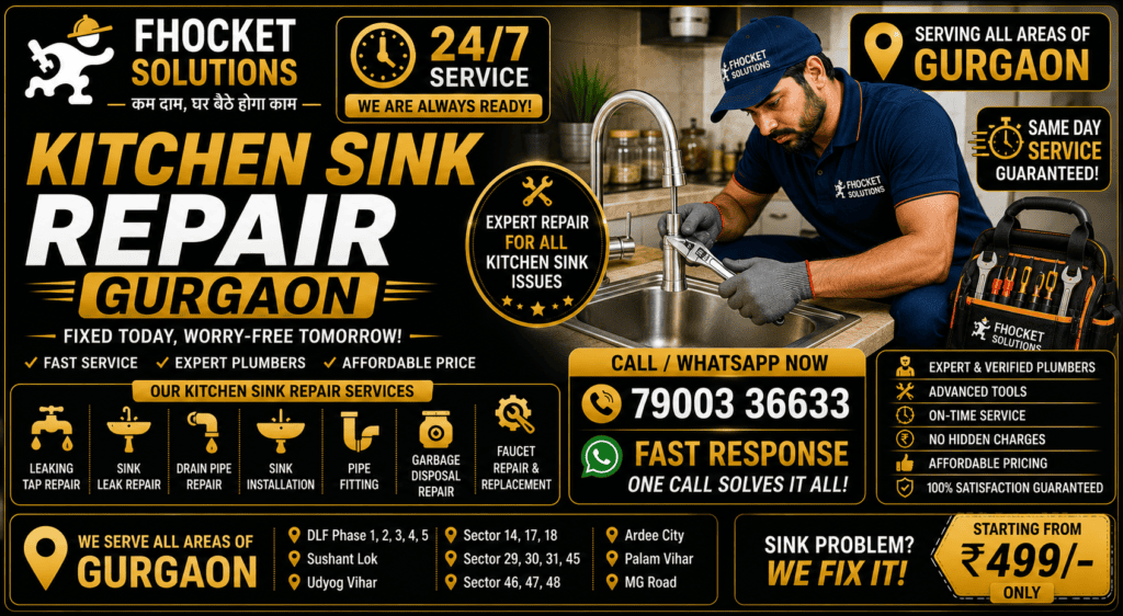 Kitchen Sink Repair Gurgaon