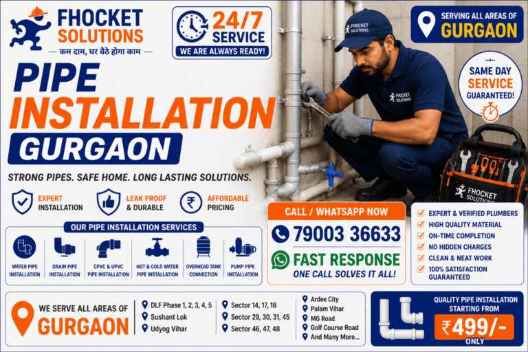 Pipe Installation Gurgaon