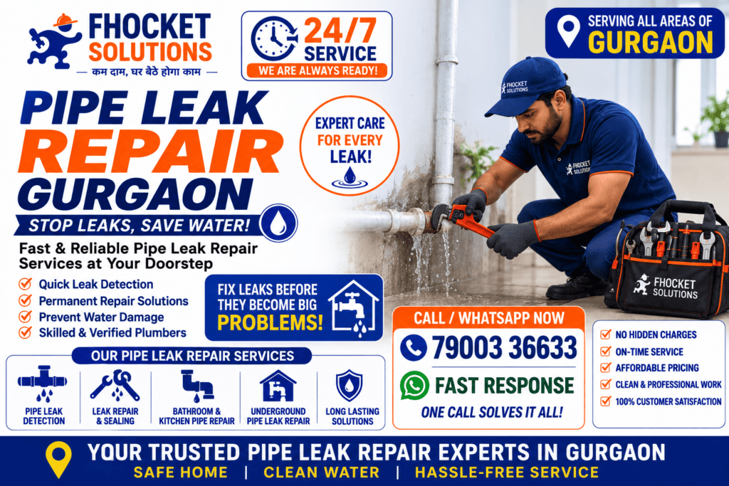 Pipe Leak Repair Gurgaon