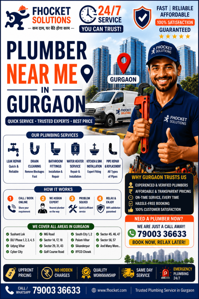 Plumber Near Me in Gurgaon