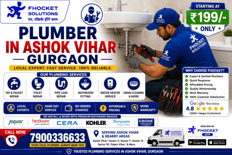 Plumber in Ashok Vihar Gurgaon