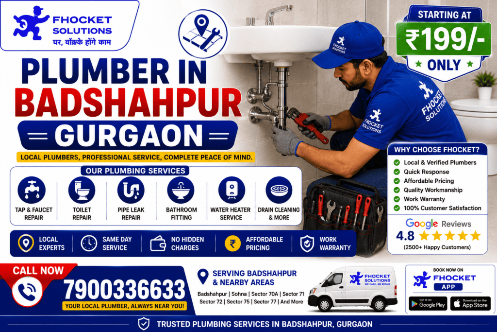 Plumber in Badshahpur Gurgaon