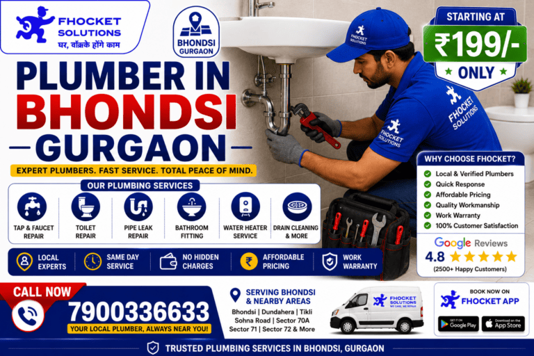 Plumber in Bhondsi Gurgaon