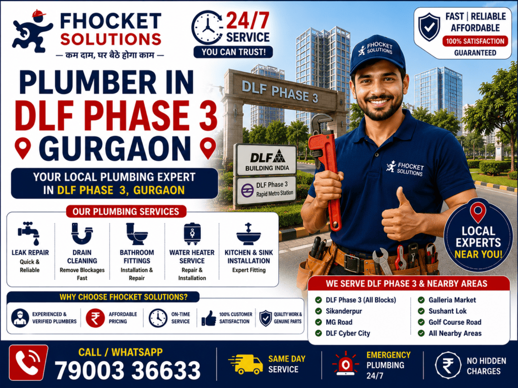 Plumber in DLF Phase 3 Gurgaon