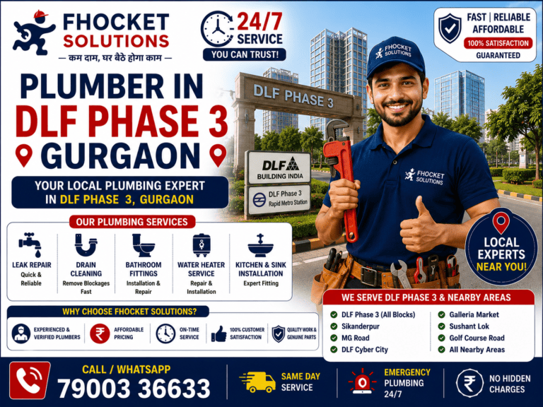 Plumber in DLF Phase 3 Gurgaon