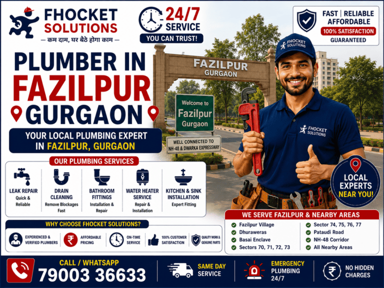 Plumber in Fazilpur Gurgaon