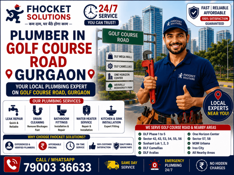 Plumber in Golf Course Road Gurgaon