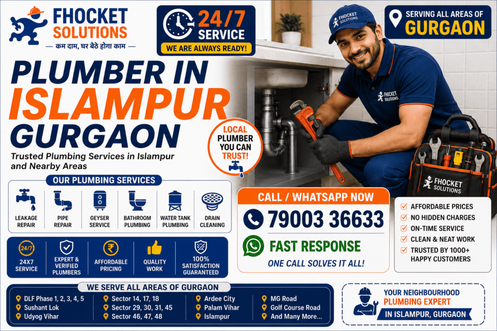 Plumber in Islampur Gurgaon