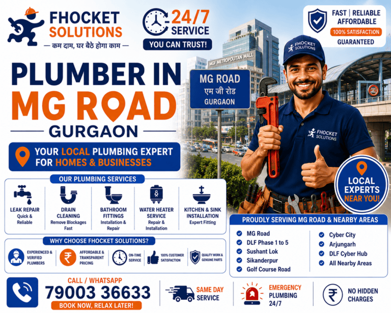 Plumber in MG Road Gurgaon