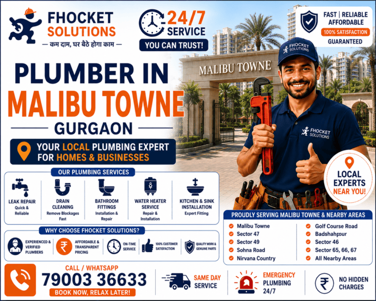 Plumber in Malibu Towne Gurgaon