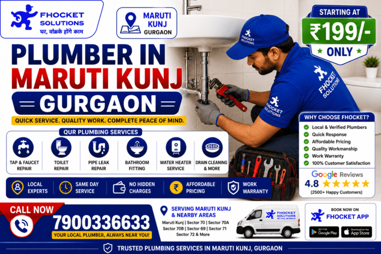 Plumber in Maruti Kunj Gurgaon
