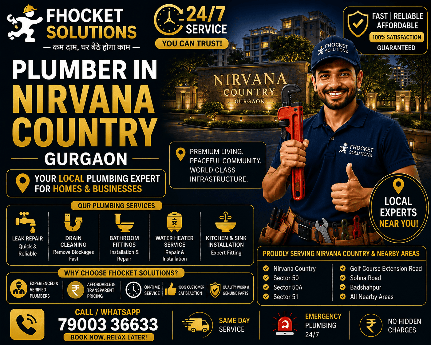 Plumber in Nirvana Country Gurgaon