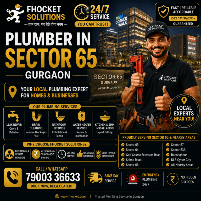Plumber in Sector 65 Gurgaon