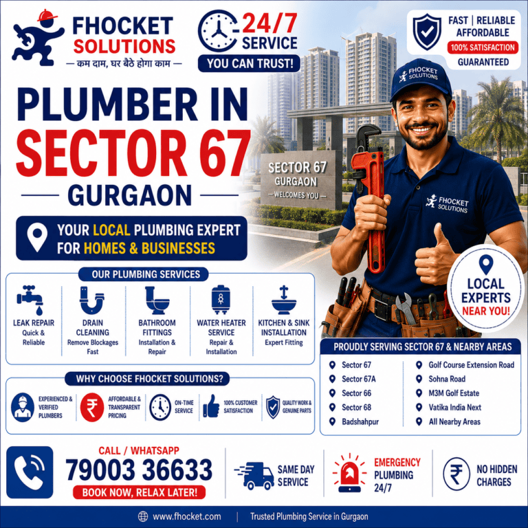 Plumber in Sector 67 Gurgaon