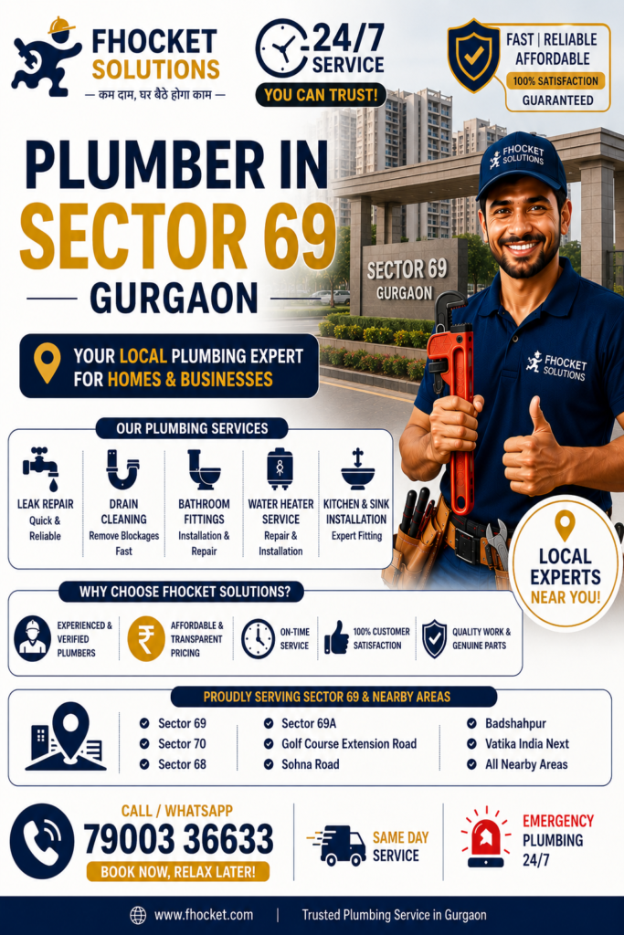 Plumber in Sector 69 Gurgaon