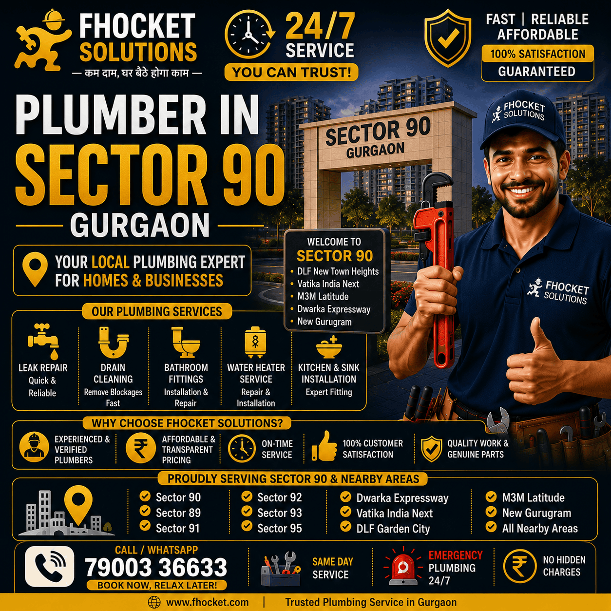 Plumber in Sector 90 Gurgaon