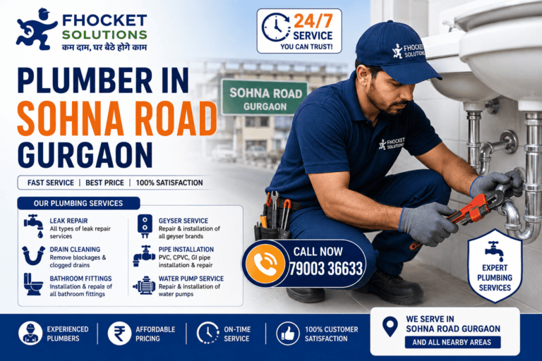 Plumber in Sohna Road Gurgaon