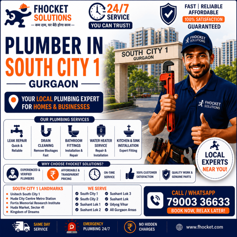 Plumber in South City 1 Gurgaon