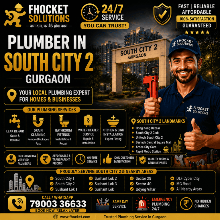 Plumber in South City 2 Gurgaon