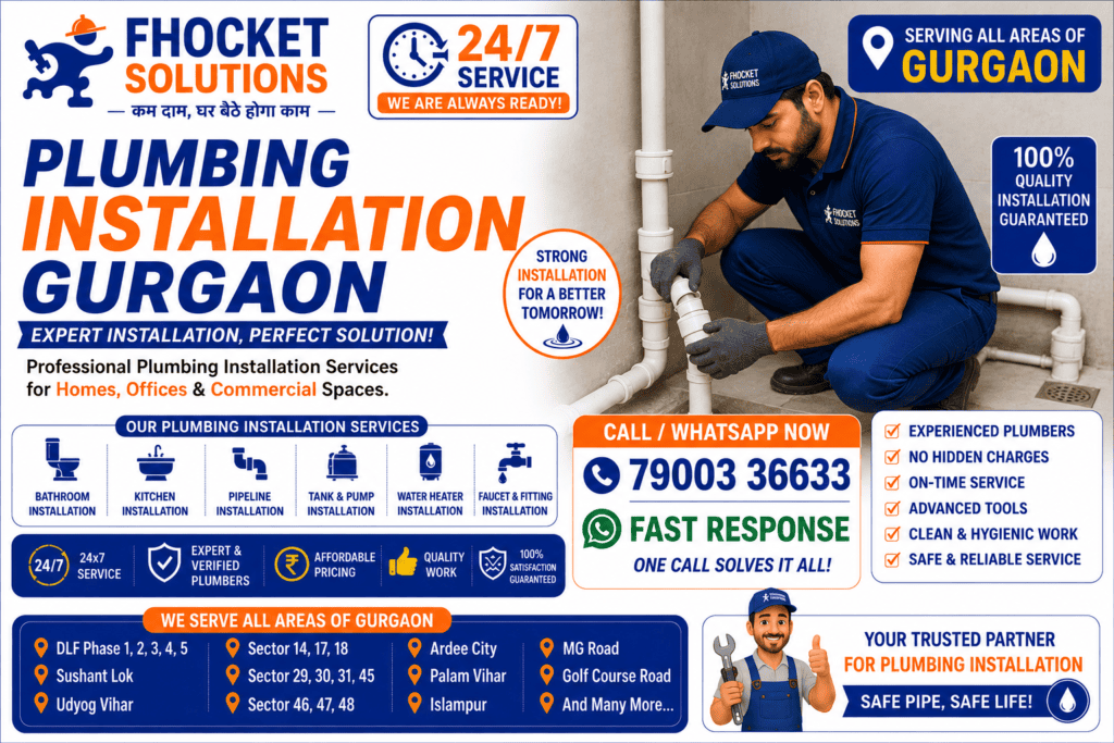 Plumbing Installation Gurgaon