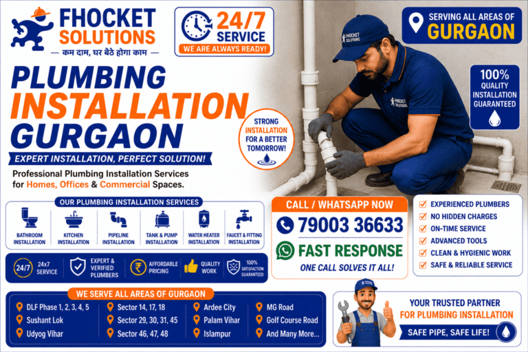 Plumbing Installation Gurgaon