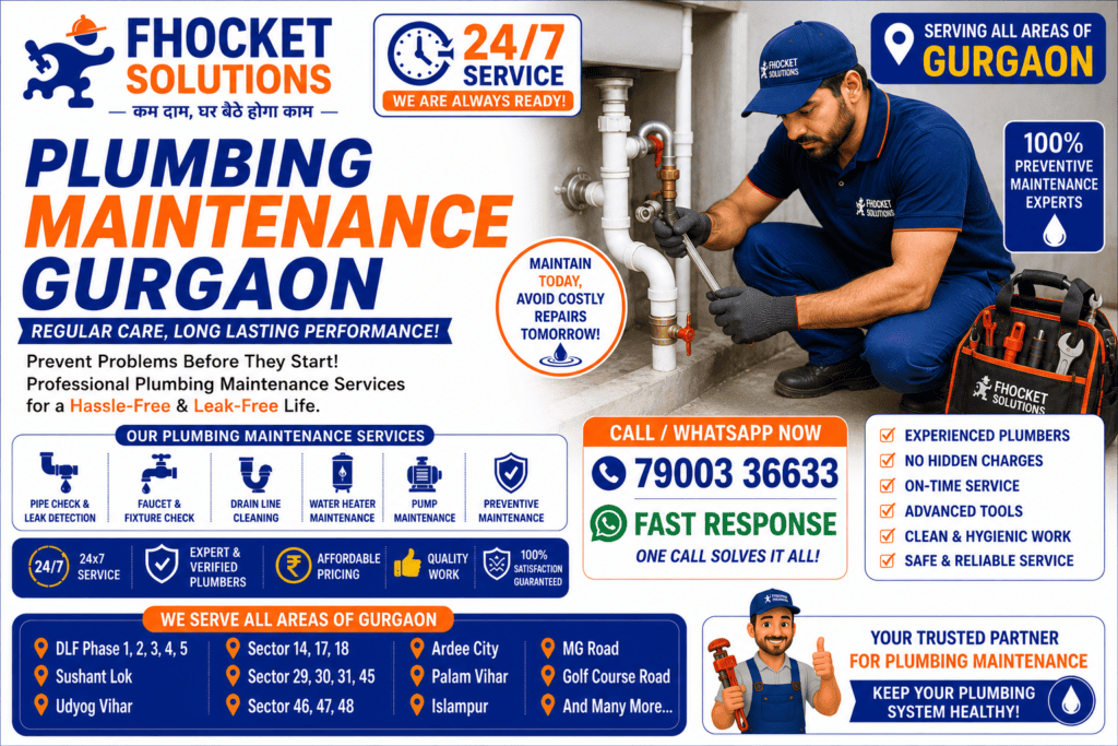Plumbing Maintenance Gurgaon
