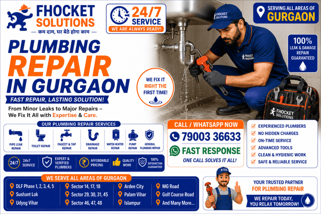Plumbing Repair in Gurgaon