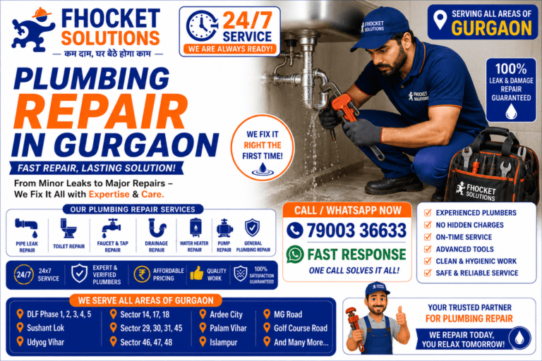 Plumbing Repair in Gurgaon