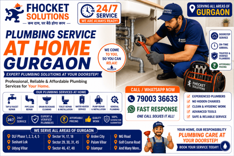Plumbing Service at Home Gurgaon