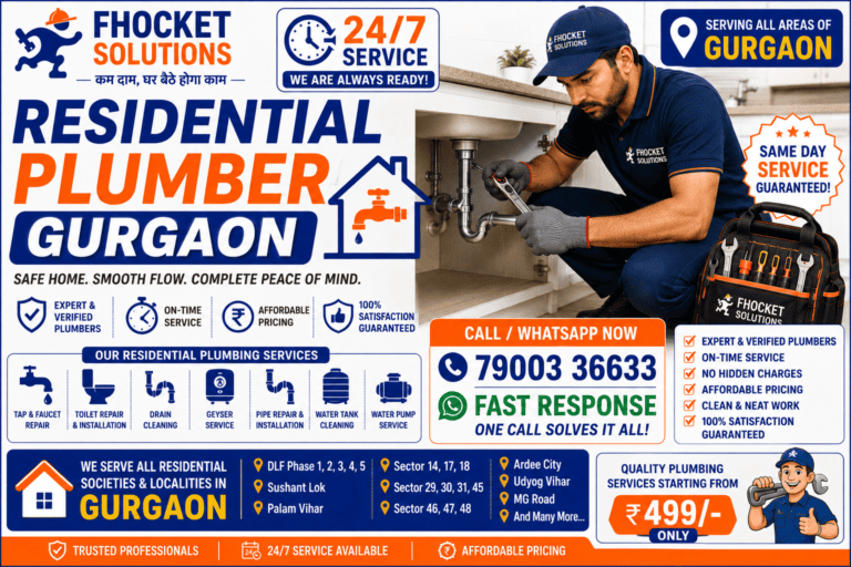 Residential Plumber Gurgaon