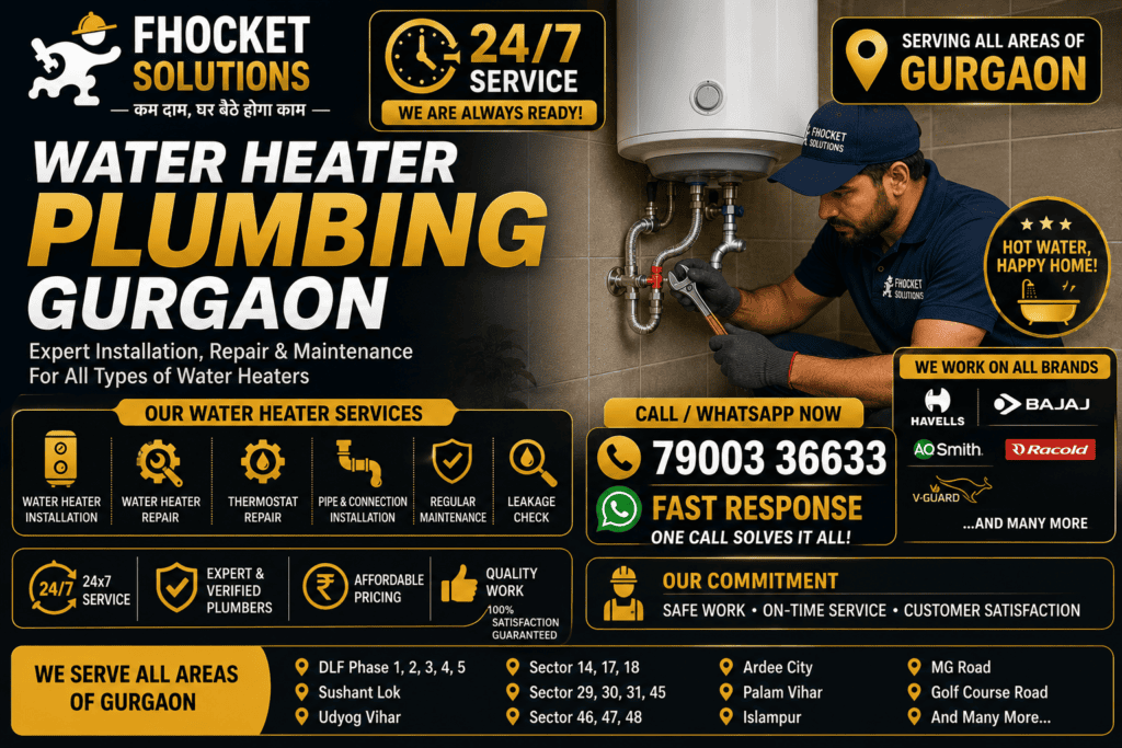 Water Heater Plumbing Gurgaon