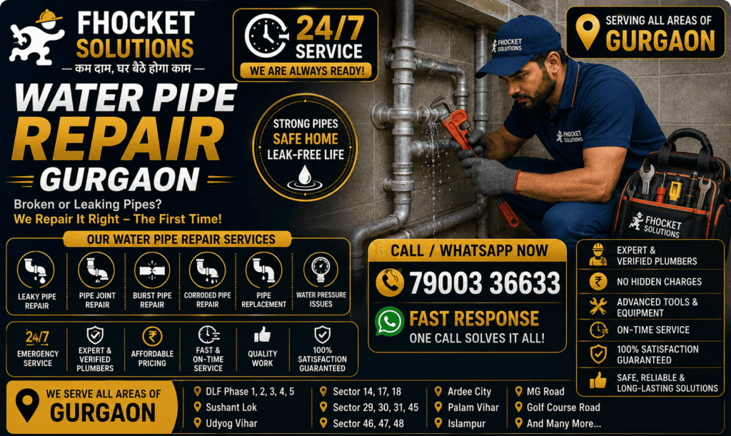 Water Pipe Repair Gurgaon