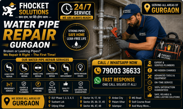 Water Pipe Repair Gurgaon