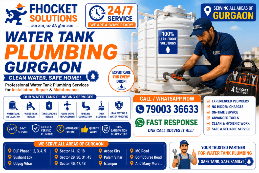Water Tank Plumbing Gurgaon