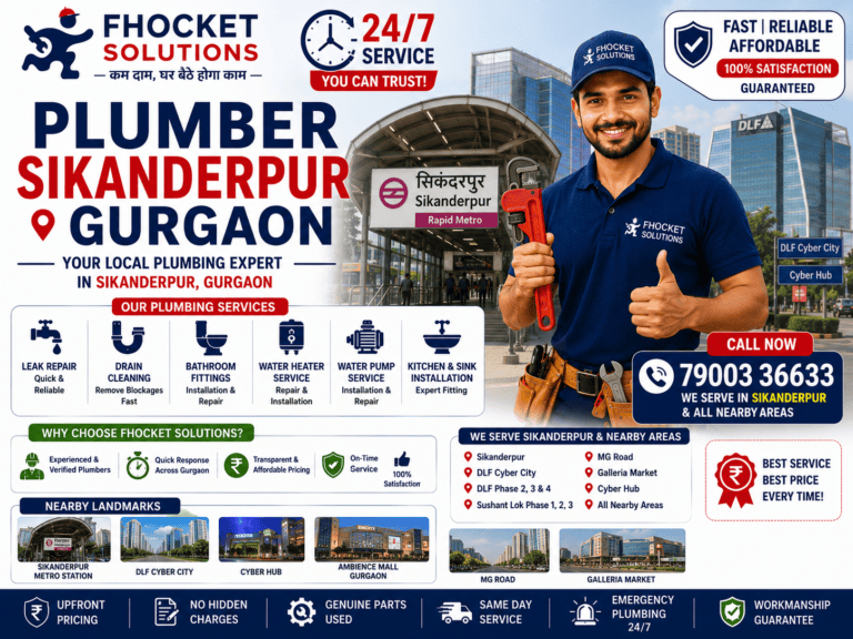 Plumber Sikanderpur Gurgaon