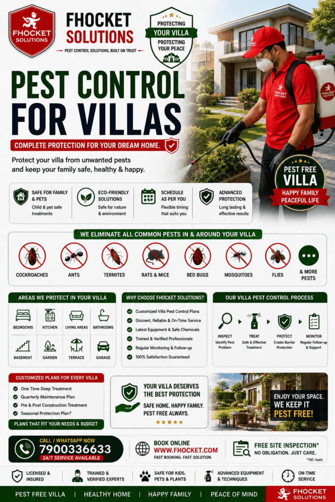 Pest Control for Villas