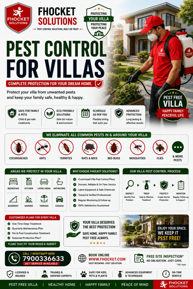 Pest Control for Villas