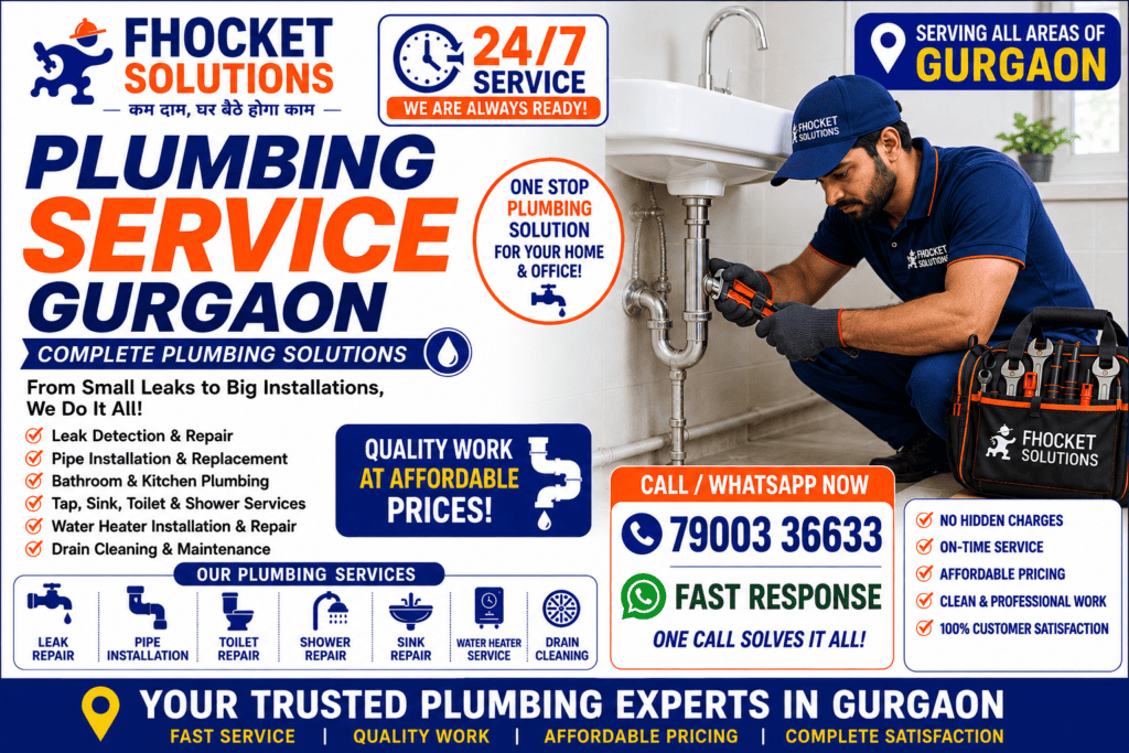 Urgent Plumbing Service Gurgaon